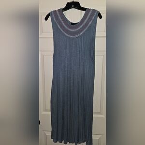 Dress smocking dusty blue lane Bryant light 26/28